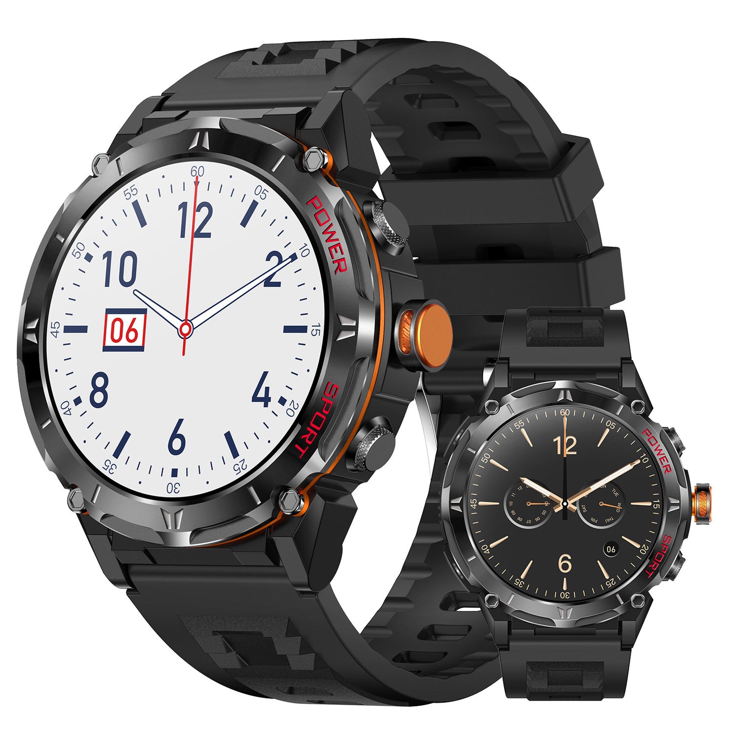 Nuevo reloj inteligente Y18 de 143 pulgadas con monitorización de presión de altitud y GPS de oxígeno en sangre