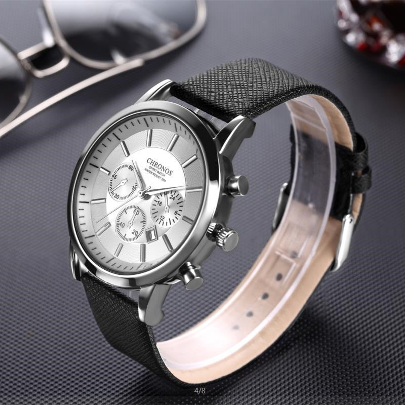 Reloj de cuarzo con correa de moda para hombre, deportivo y de ocio