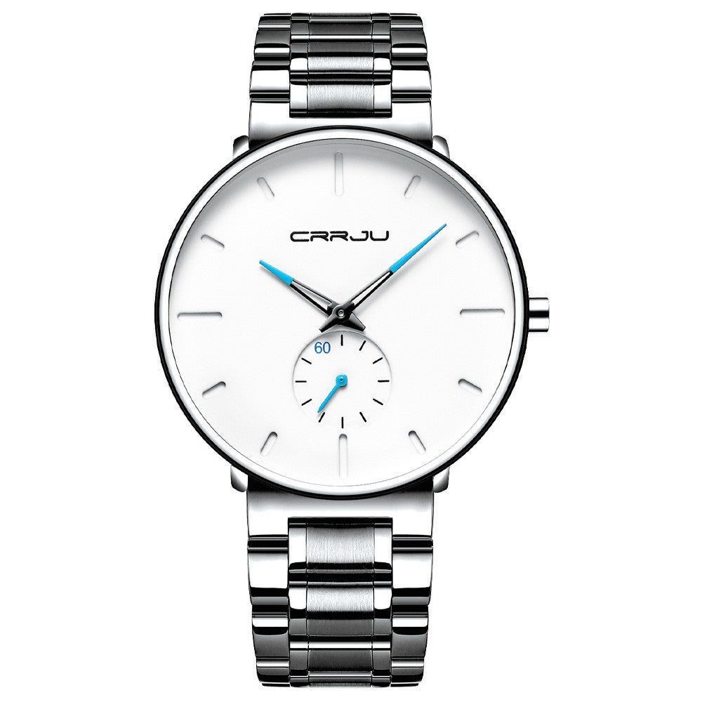 Men's New Steel Band Waterproof Watch Thin