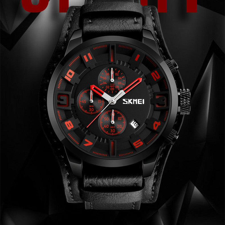 Fashion Men's Waterproof Business Quartz Multi-function Sports Watch