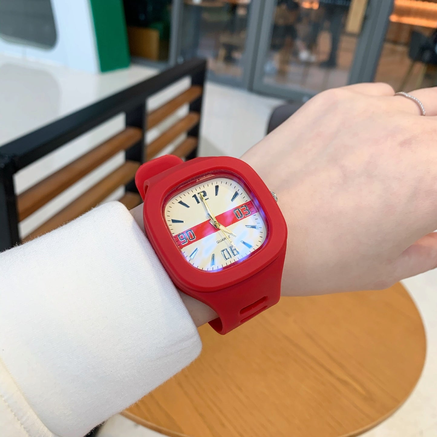 Simple Fashion Preppy Style Jelly Watch