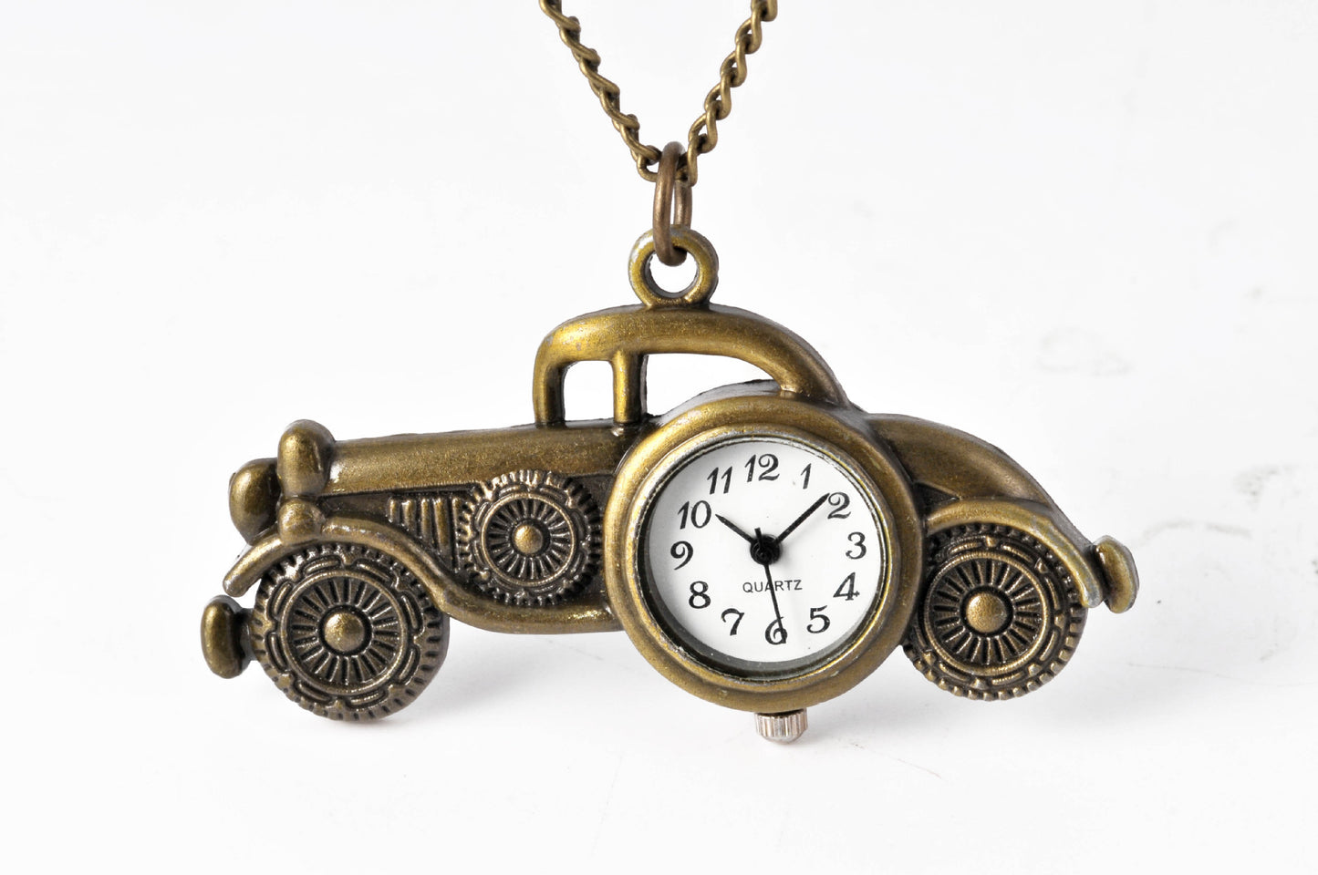 Small Pocket Watch Bronze Pendant Old Version Steam