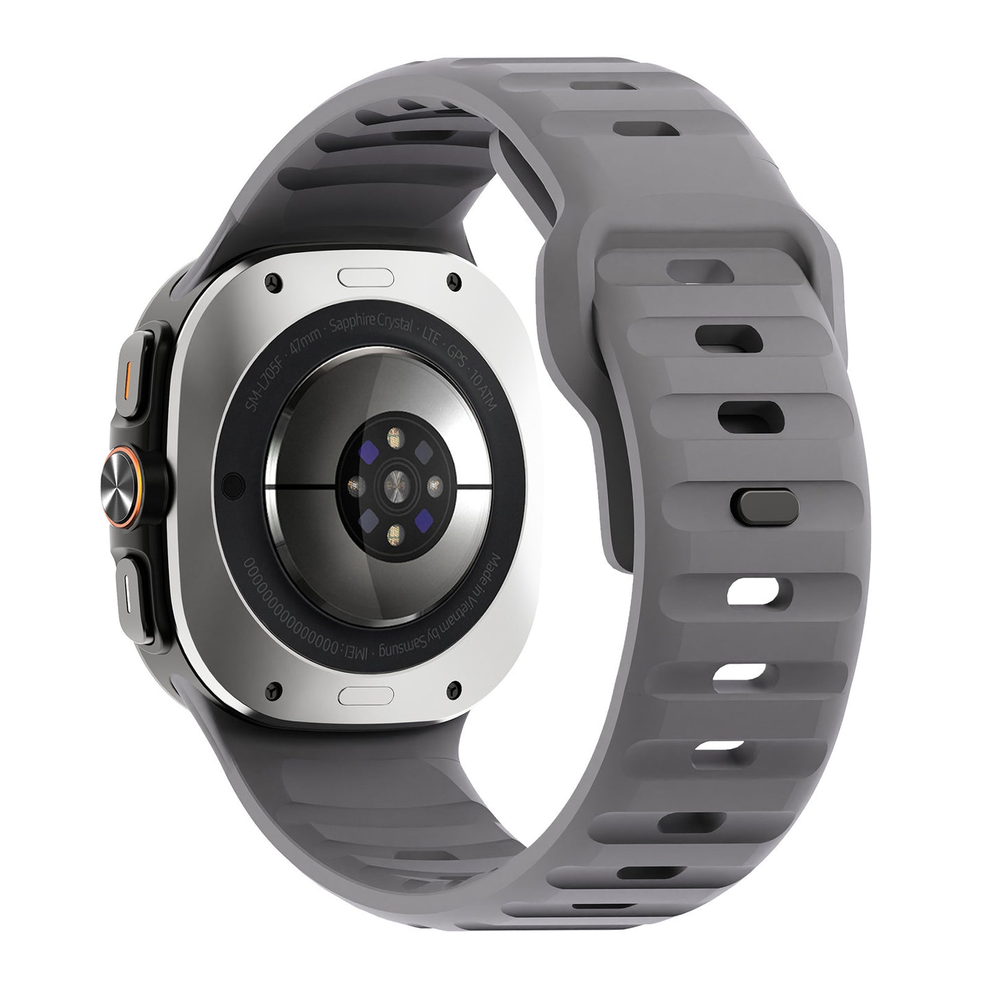 Correa de silicona con hebilla inversa Ultra Wave para reloj compatible con 47 mm