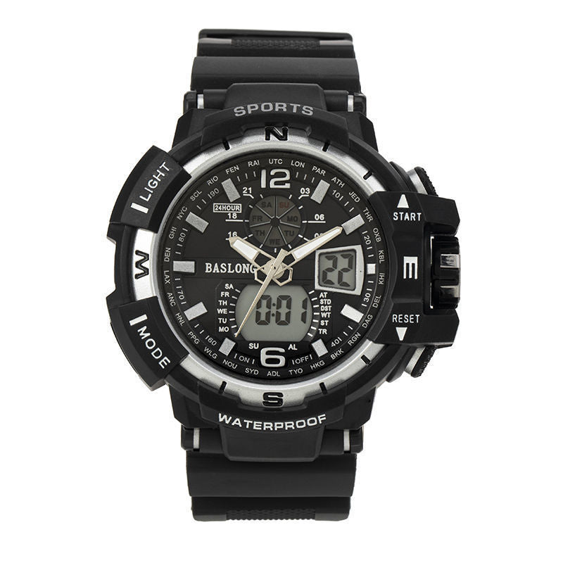 Reloj deportivo multifunción resistente al agua y a la moda.