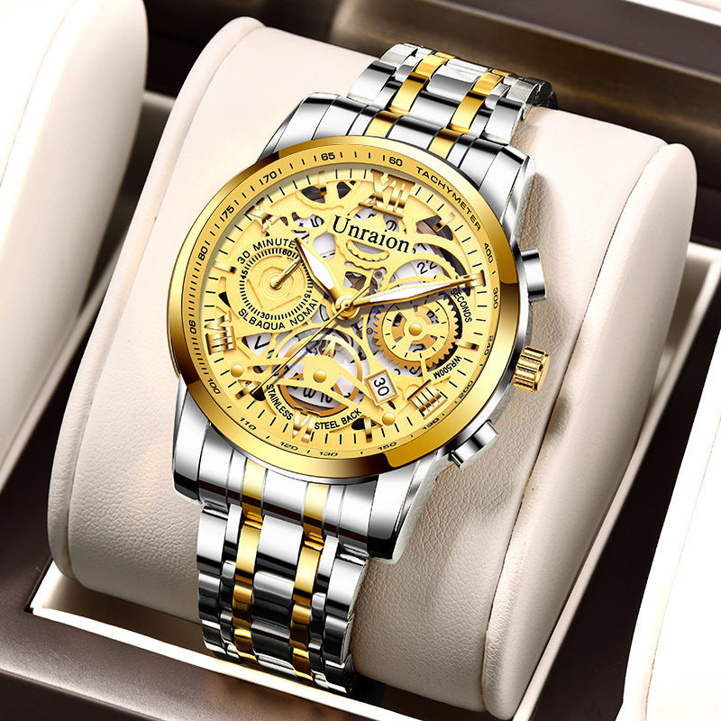 Reloj de cuarzo no mecánico luminoso para hombre
