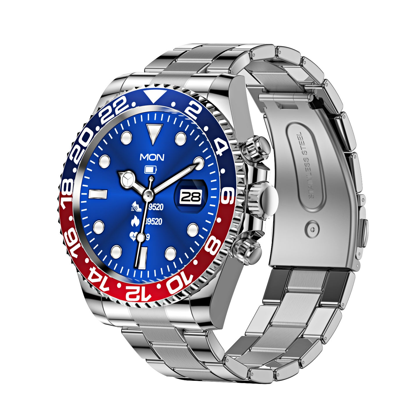 Reloj Inteligente Acero Inoxidable Verde Agua Fantasma