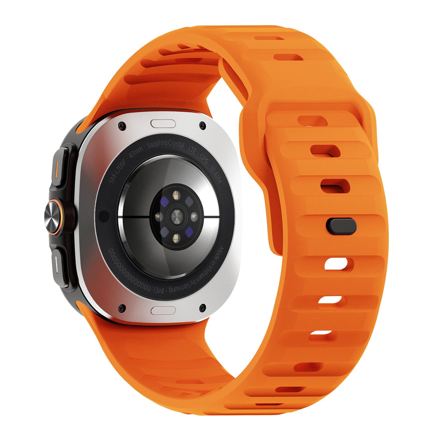 Correa de silicona con hebilla inversa Ultra Wave para reloj compatible con 47 mm