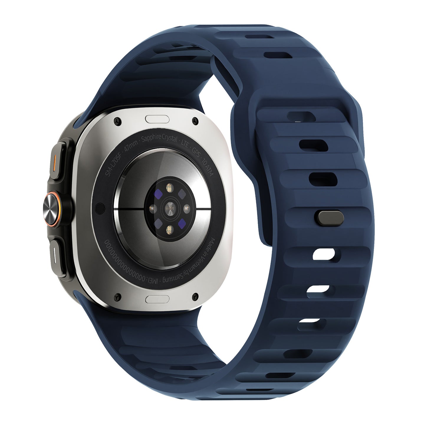 Correa de silicona con hebilla inversa Ultra Wave para reloj compatible con 47 mm