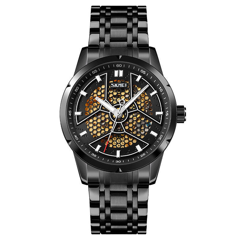 Reloj mecánico esqueleto para hombre automático Creative Honeycomb