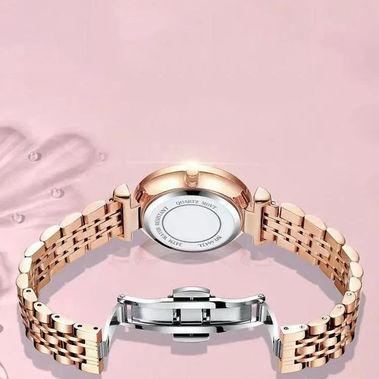 Women's Casual Fashion Waterproof Leather Strap Watch