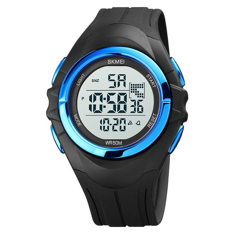 Reloj electrónico deportivo para estudiantes con doble horario para exteriores