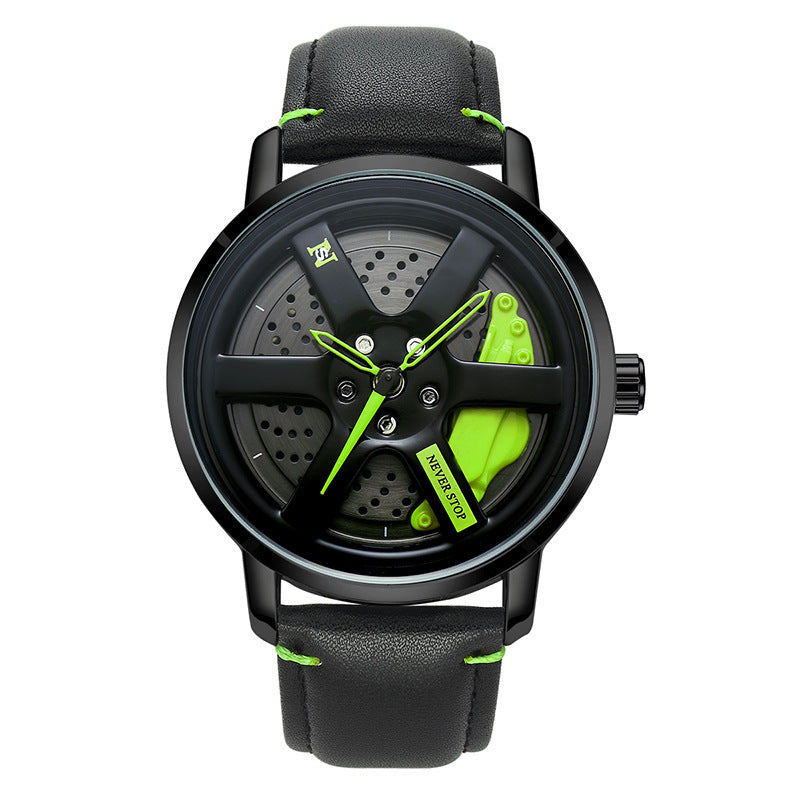 Reloj de cuarzo con correa de malla y esfera única y moderna para hombre
