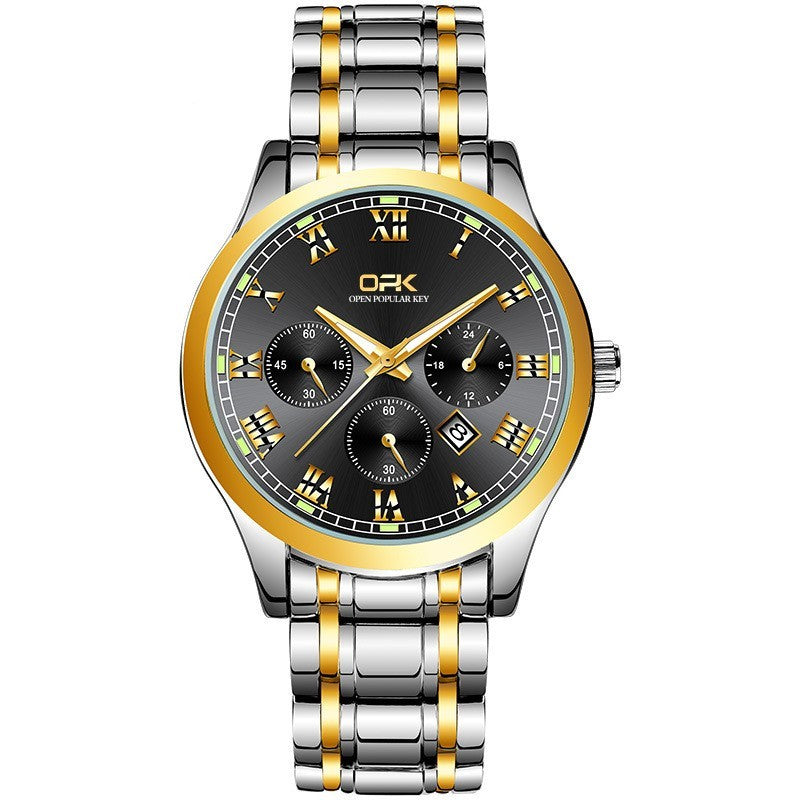 Reloj de cuarzo luminoso para hombre