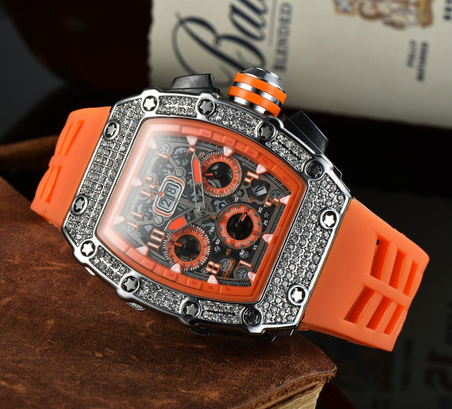 Fashion Diamond Gypsophila Watch Men