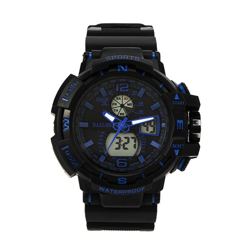 Reloj deportivo multifunción resistente al agua y a la moda.