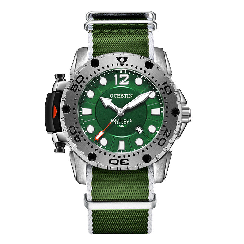 Watch Male Domineering Fashion Trend New Waterproof Nylon Belt Luminous Student