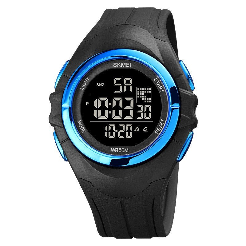 Reloj electrónico deportivo para estudiantes con doble horario para exteriores