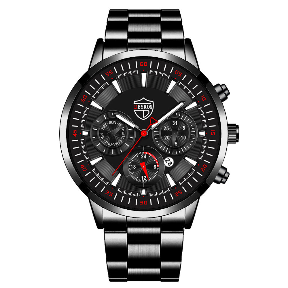 Reloj de moda para hombre, reloj de calendario luminoso, reloj deportivo de negocios