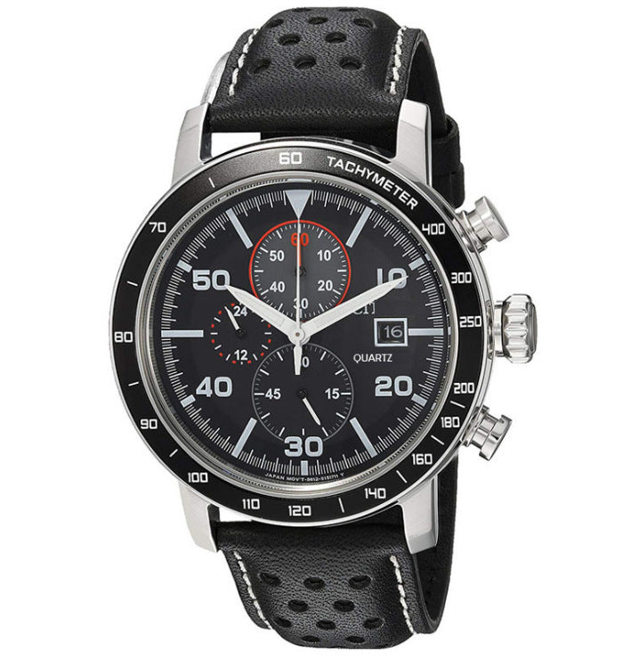 Six Needle City Fashion Business Men's Quartz Belt Watch