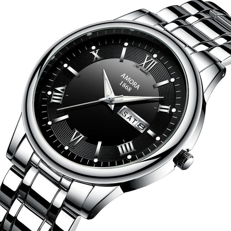 Reloj automático no mecánico para hombre con calendario