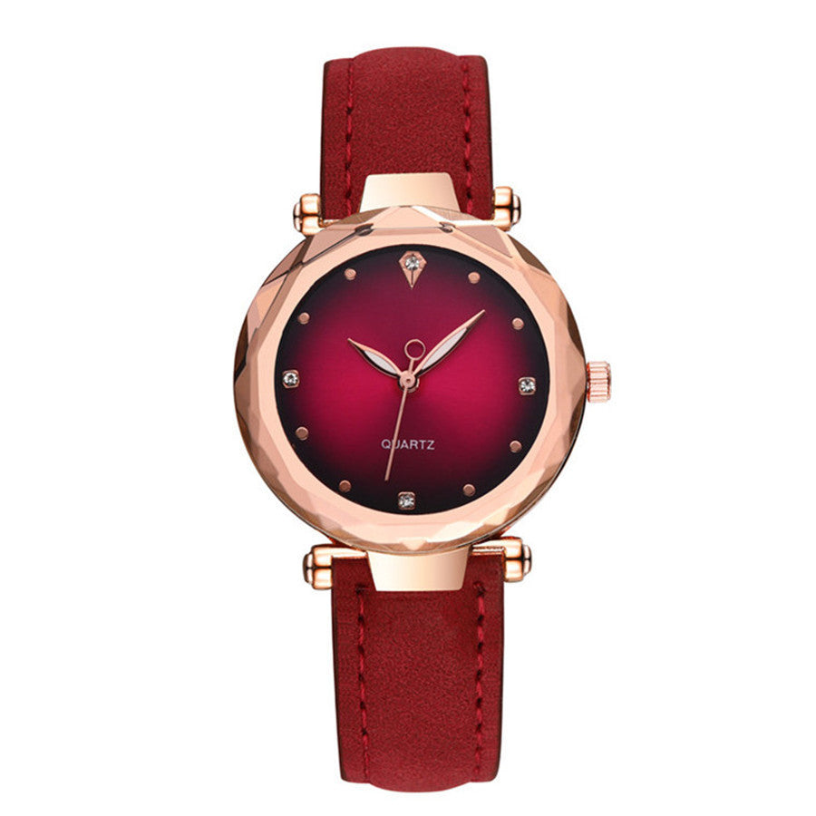 Fashion Shiny Diamond Mirror Quartz Watch