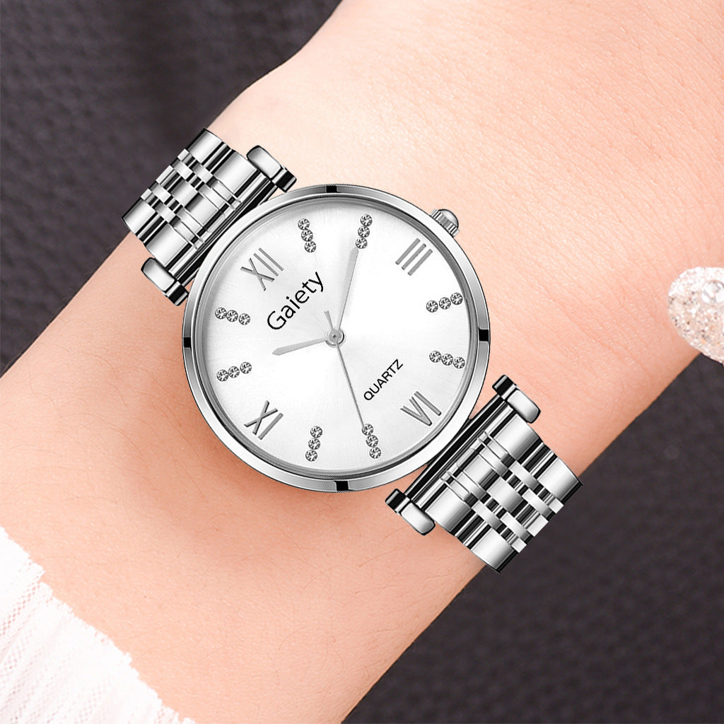 Nuevo reloj de cuarzo con personalidad y tendencia de moda para damas con diamantes