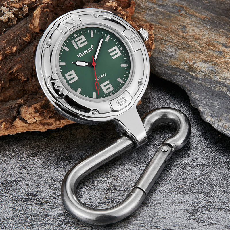 Reloj con botón de escalada multifuncional y sencillo de moda para hombre