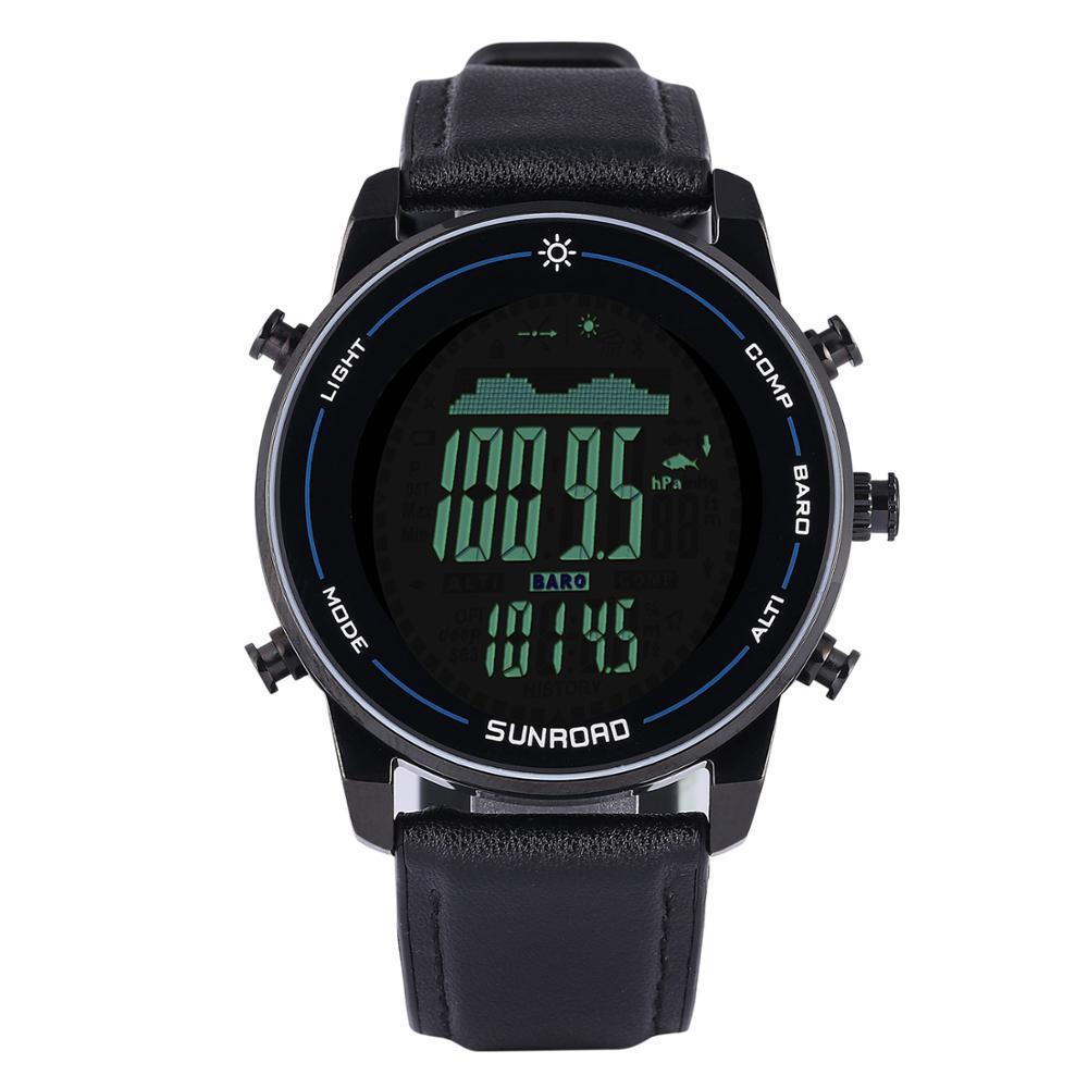 Men's Fishing Pressure Thermometer Waterproof Watch