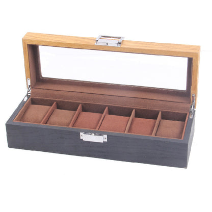 Double Color Wooden Watch Display Box