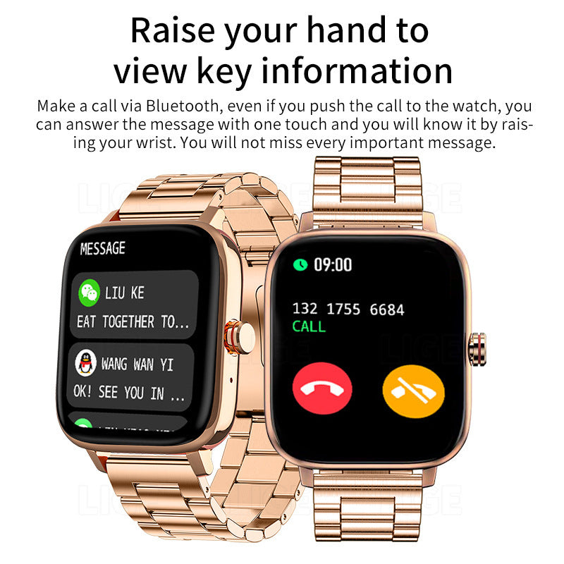 Reloj deportivo inteligente con monitorización de la salud del sueño para correr, pulsera ligera e impermeable