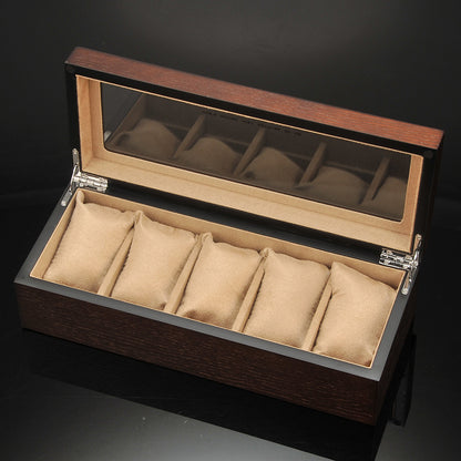 Portable Simple Wooden Watch Storage Box