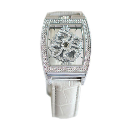 Ladies Fashion Waterproof Flower Diamond Watch