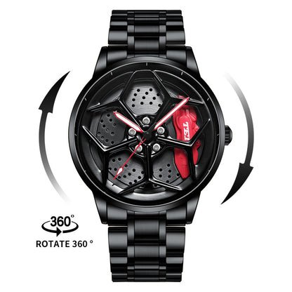 Men's And Women's Fashion Three-dimensional Hollow Modified Waterproof Watch