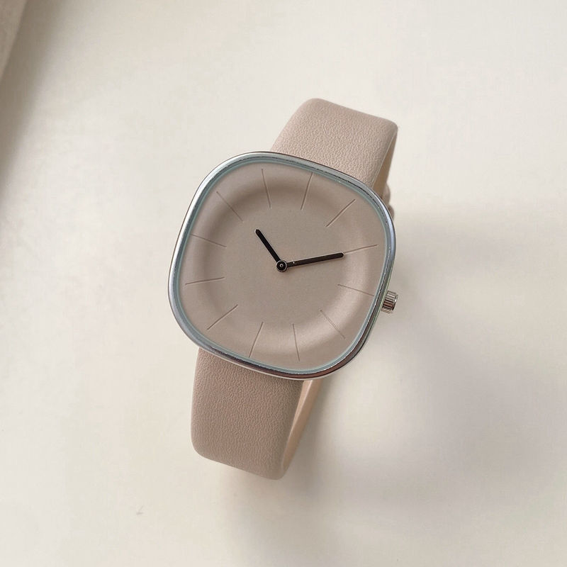 Reloj cuadrado con forma de cubo de azúcar y leche para mujer