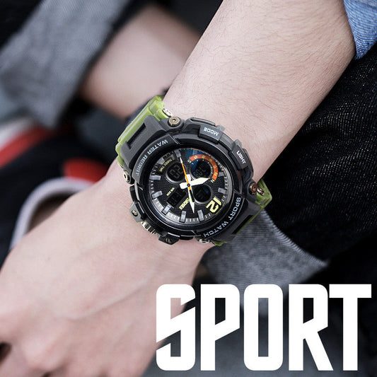 Reloj deportivo electrónico impermeable para deportes al aire libre para hombres