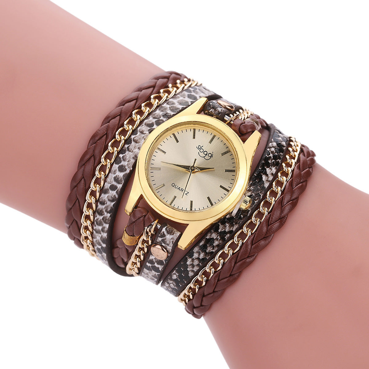 Reloj de mujer con hebilla de aleación