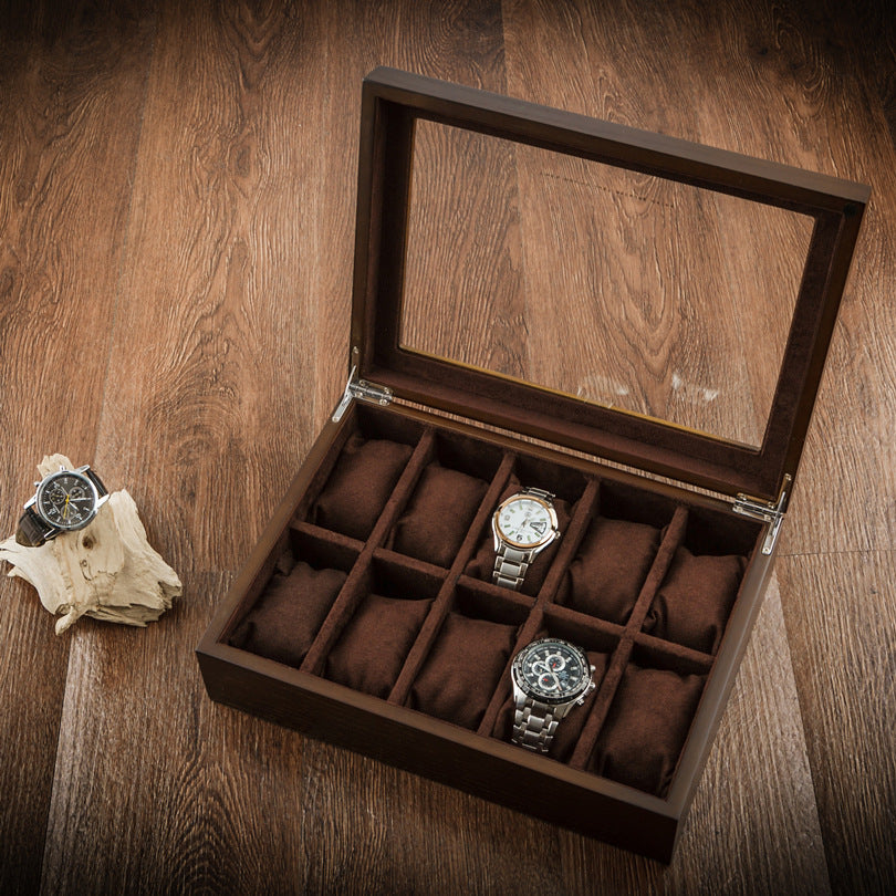 Wooden Skylight Luxury Fashion Watch Display Box