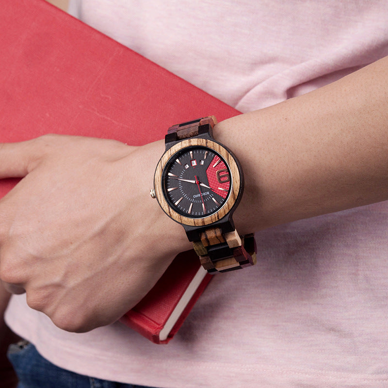 Reloj de madera para hombre