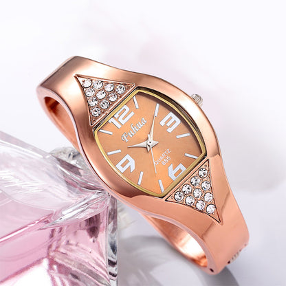 Reloj de pulsera para mujer de oro rosa