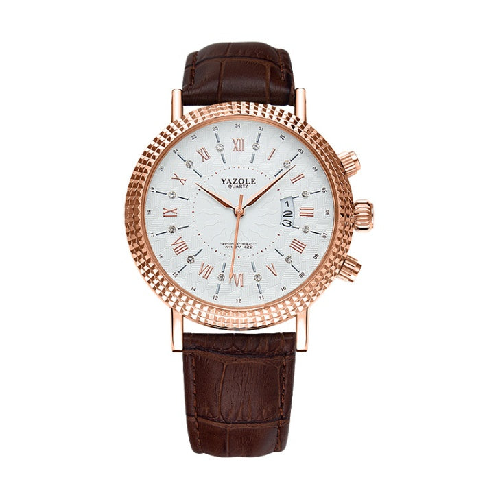 Reloj calendario para hombre, reloj de cuarzo, reloj de negocios, informal, de moda, de comercio exterior