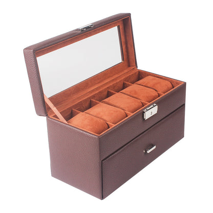 Watch Display Box Classic Black Brown Two Color Watch Box