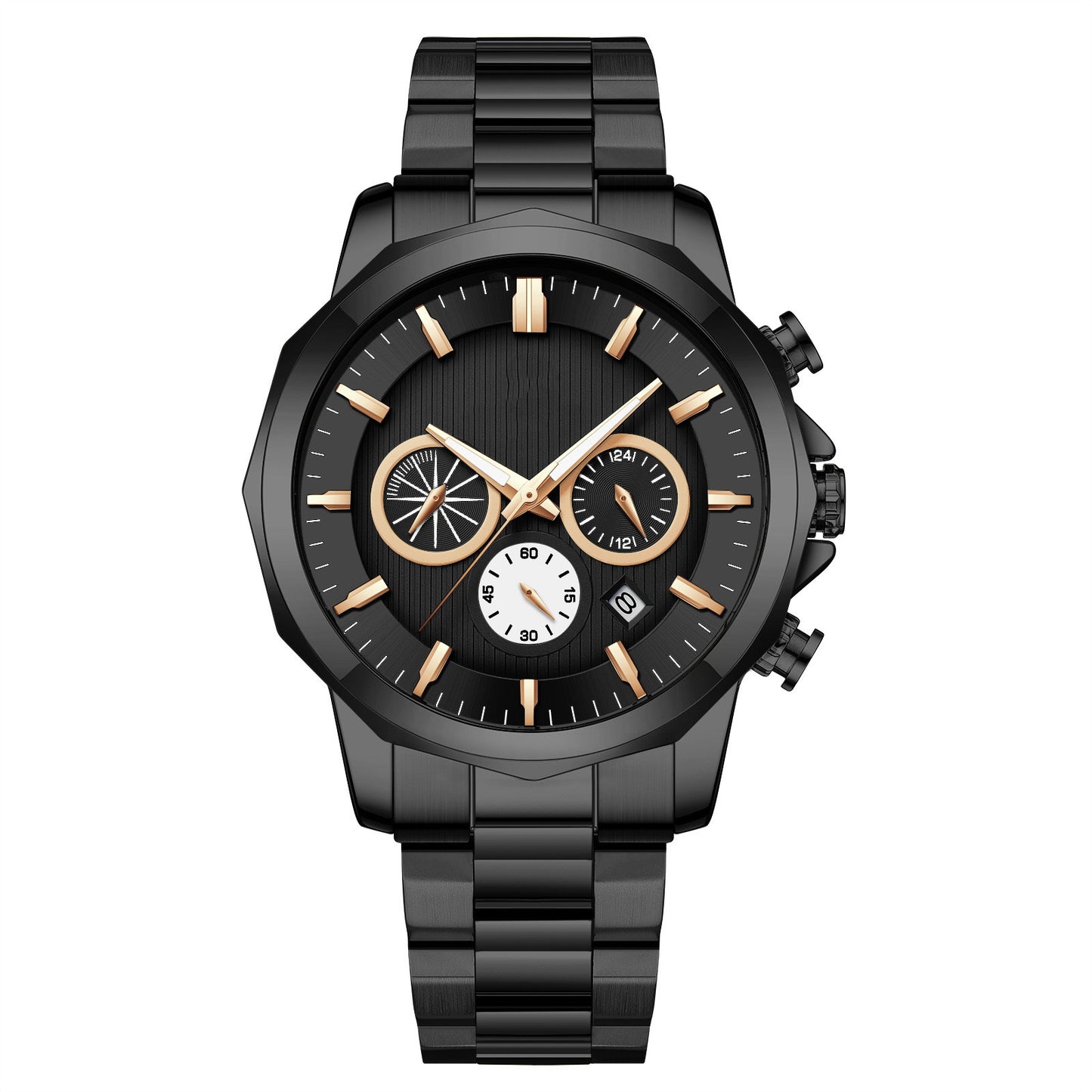 Reloj de cuarzo deportivo multifuncional de moda para hombre