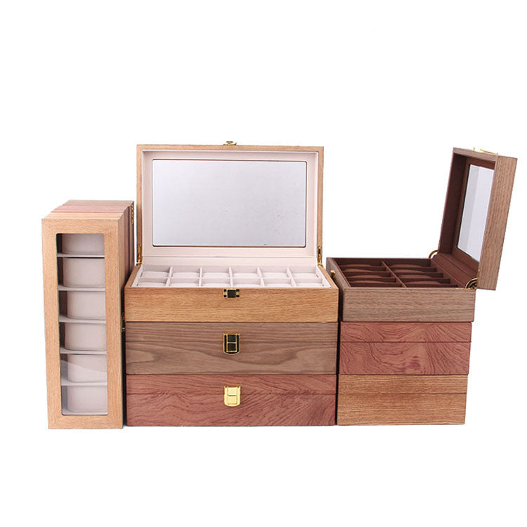 Retro solid wood watch box