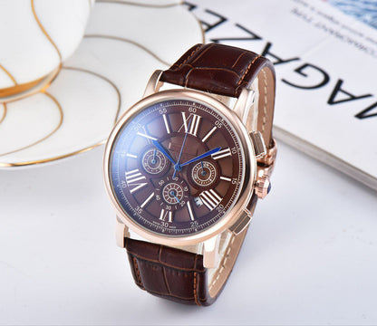6-pin running seconds business watch
