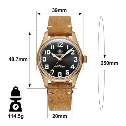 Automatic Mechanical  Men's Watch Bronze