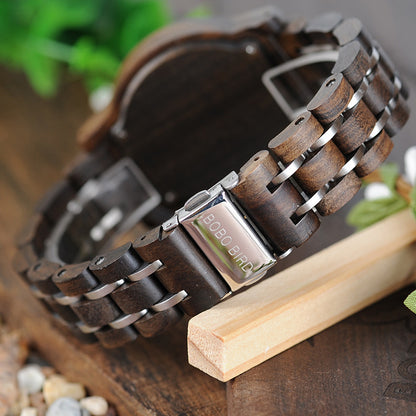 Reloj de madera para hombre