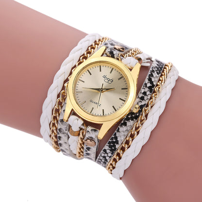 Reloj de mujer con hebilla de aleación