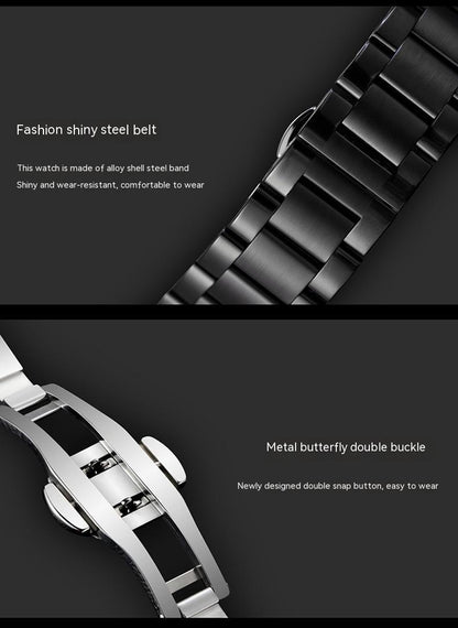 Men's Wheel Quartz Steel Belt Waterproof