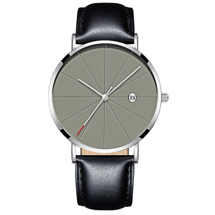 Reloj de calendario simple para hombre, creativo, de cuarzo, resistente al agua