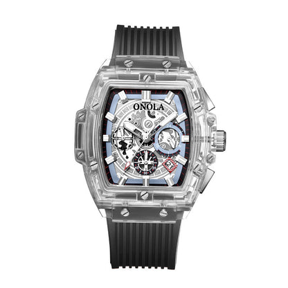 Plastic transparent watch